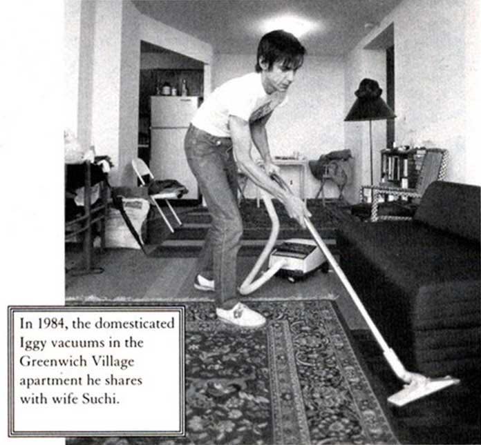 Iggy Pop vacuums Area Rug